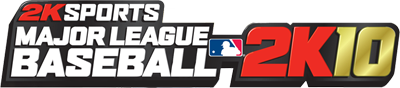Major League Baseball 2K10 title screen for Nintendo DS